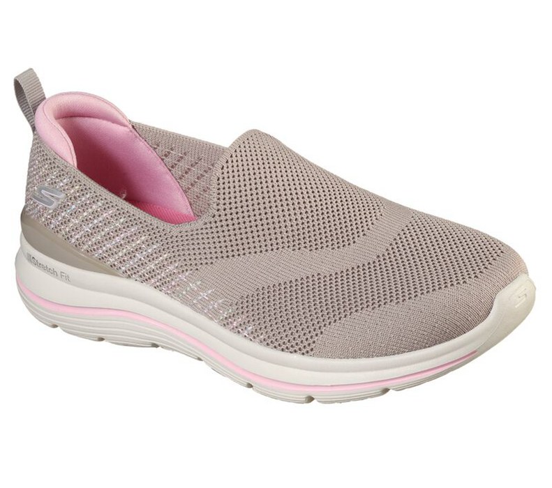 Skechers Dam Rosa Slip On - Gowalk Stretch Fit - Special Day - Sverige (UHTQN-9627)